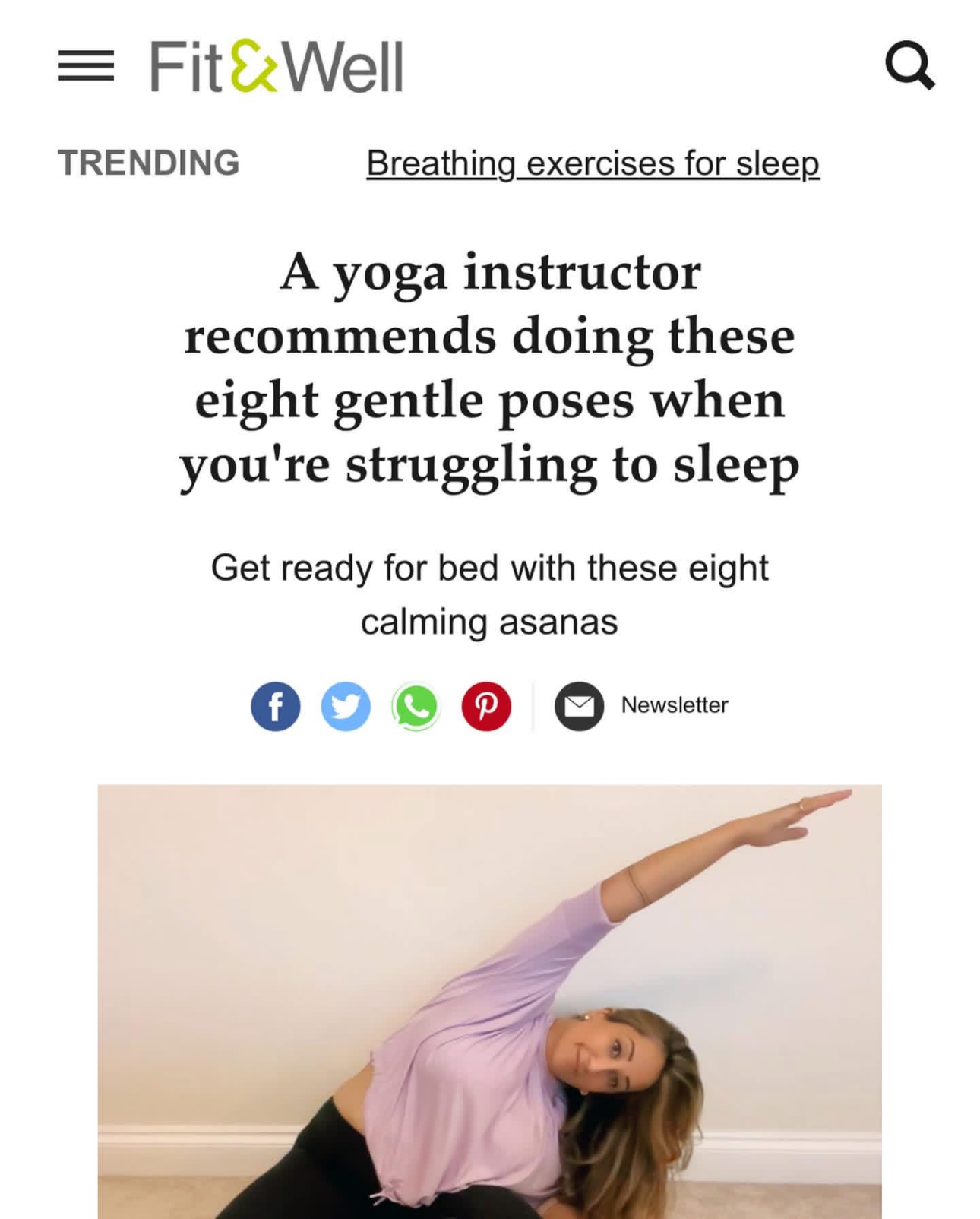 Fit&Well yoga poses